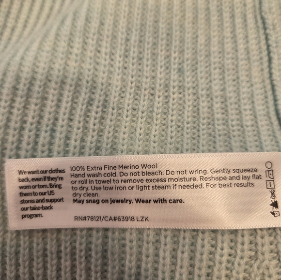 Eileen Fisher Extra Fine Merino Wool Long Cardigan In Clearwater Blue NEW - Picture 3 of 6